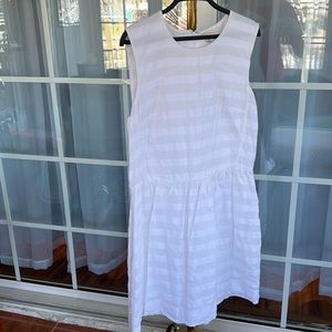 White Striped summer dress